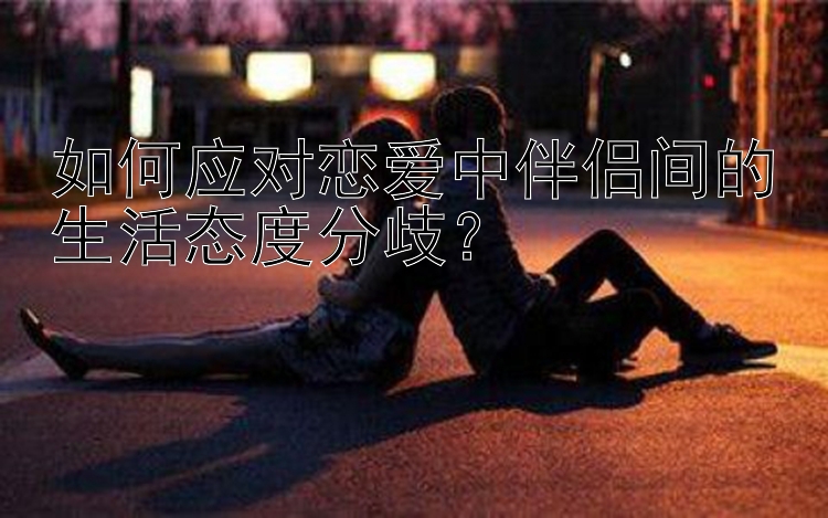 如何应对恋爱中伴侣间的生活态度分歧？