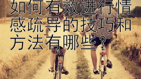 如何有效进行情感疏导的技巧和方法有哪些？