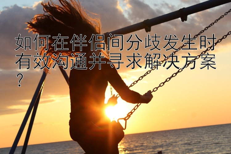 如何在伴侣间分歧发生时有效沟通并寻求解决方案？