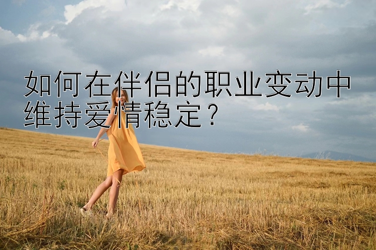 如何在伴侣的职业变动中维持爱情稳定？