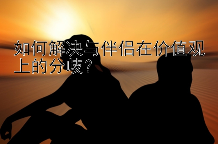 如何解决与伴侣在价值观上的分歧？