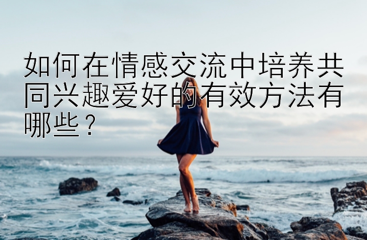 如何在情感交流中培养共同兴趣爱好的有效方法有哪些？