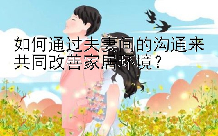 如何通过夫妻间的沟通来共同改善家居环境？